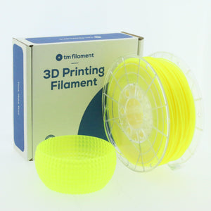 TMPremium-PLA TRANSPARENT YELLOW (geel) 1.75mm 1KG - Tm3dFilament