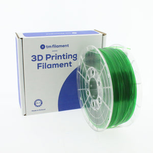 TMPremium-PETG TRANSPARENT GREEN 1.75mm/2.85mm 1KG - Tm3dFilament